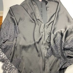 Black lace kimono Victoria's Secret